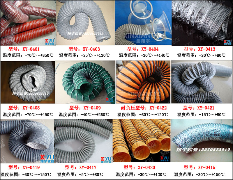 鑫翔宇常用高溫風(fēng)管集合
